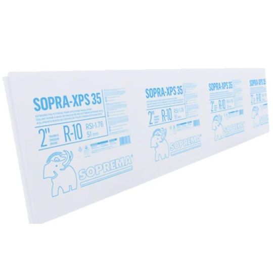 Soprema 1" x 2' x 8' Sopra-xps 35 with Butt Edges