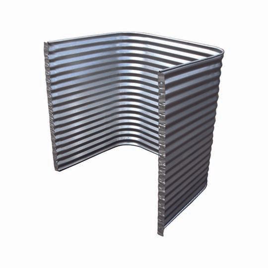 St. Paul Corrugating Egress Window Well Mill Finish 48" Hi Econ Casement MP1 — SP5EC4236-48