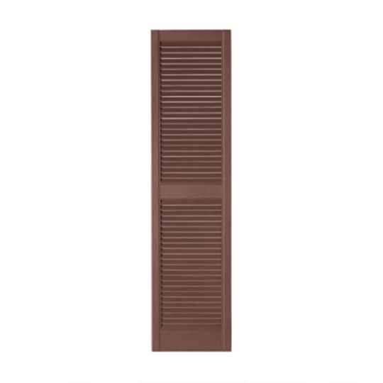 Mastic 12" x 55" Standard Open Louvered Shutters - Regular Style — ACOVINLV125538