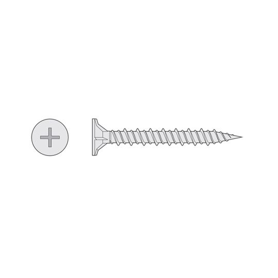 Starborn Industries #8 x 1-1/4" Cement Board High-Low Screws - 1 Lb. Box
