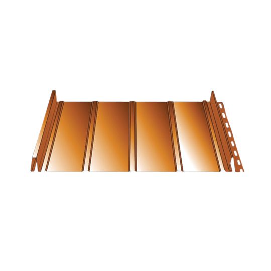 Ideal Roofing 28 Gauge x 20-1/4" Hf Pre-Painted Galvanized Steel Panel