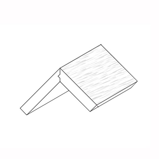 Ply Gem 5/4" x 6" x 18' PVC Trim Board with J-Pocket - Woodgrain/Smooth - Pack of 2