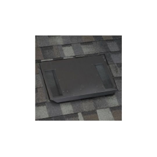 Owens Corning VentSure Galvanized Low Profile Slant Back Roof Vent with Exterior Louver - Standard Flange — Ventilation and Drainage — OCFVTS572BL