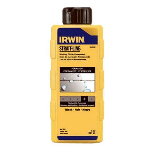 Irwin Tools Permanent Marking Chalk - 8 Oz. Bottle — IRWCK8BLK