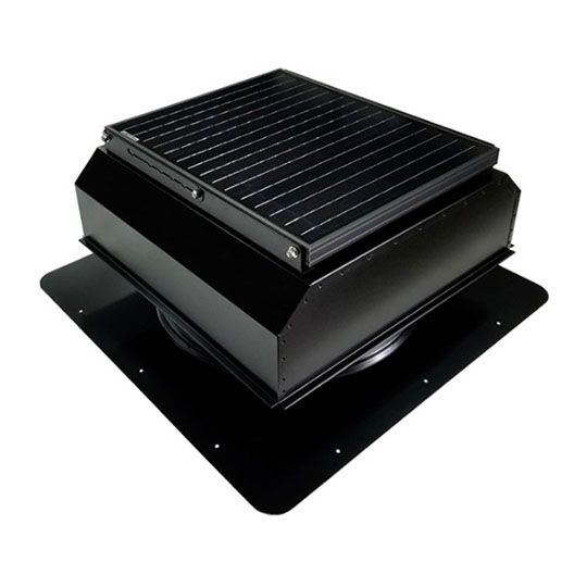 Attic Breeze AB-3523A 35 Watt Sfa Model (Gen Iii) Self-Flashing Attic Fan with Attached Solar Panel — ABZAB3523ABL