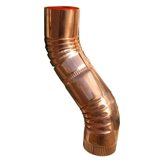 Berger Building Products 16 Oz. 4" Plain Round Copper 2" Offsets