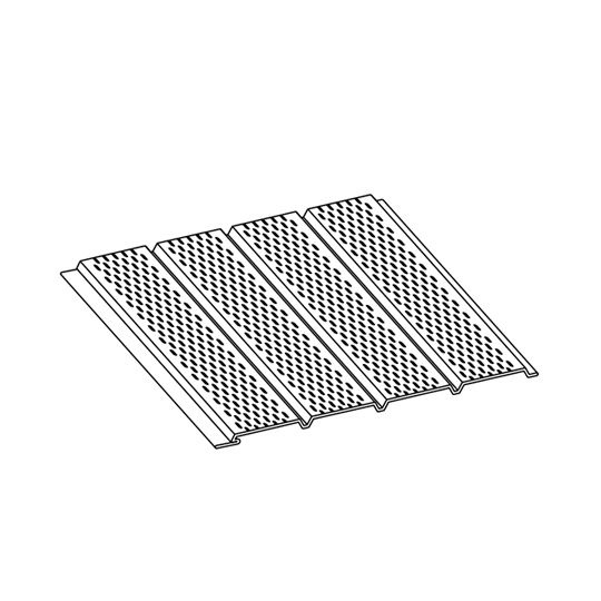 Klauer Manufacturing Company 16" x 12' Classic Aluminum Full-Vent Soffit Panel — KLAFVSMO16