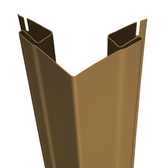CertainTeed Siding 3/4" x 3-1/3" x 10' Outside Corner Post - Woodgrain Finish — CEROSCP34WG10MC
