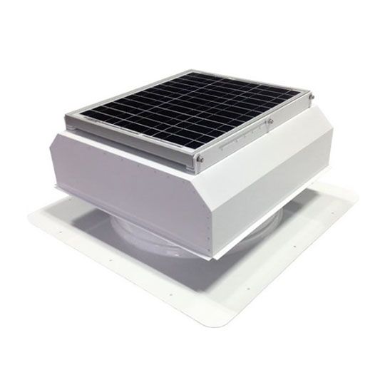 Attic Breeze AB-3022A 30 Watt (Gen Ii) Self-Flashing Solar Power Attic Fan — ABZAB3022AWH