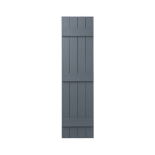 Mastic 15" x 43" Board & Batten Standard 4-Board Shutters - Closed Style — ACOVIN4C154341