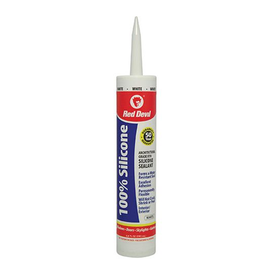 Red Devil 100% Silicone Sealant - 10.1 Oz. Tube