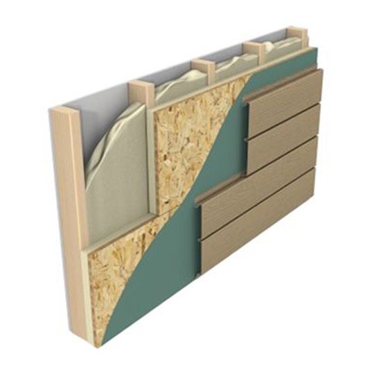 Hunter Panels 3.1" x 4' x 8' Xci Nb Vertical Nailable Polyiso Insulation with Cgf and 5/8" OSB