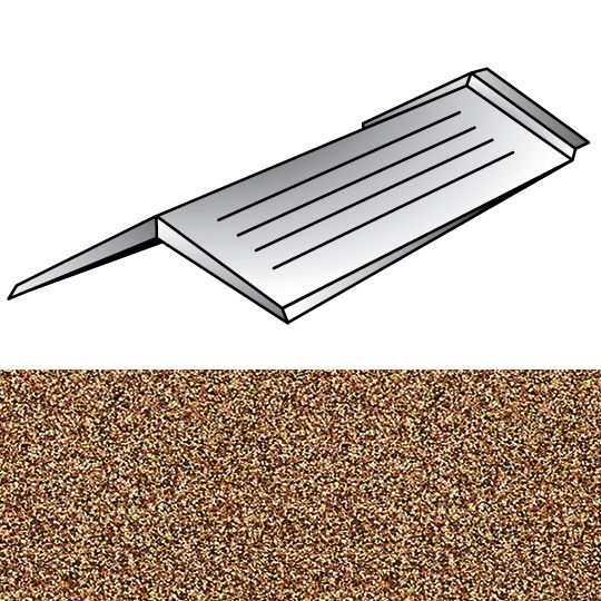 Unified Steel 12" x 12" Cap Cottage (Hip & Ridge) — Metal Roofing — BORCCES