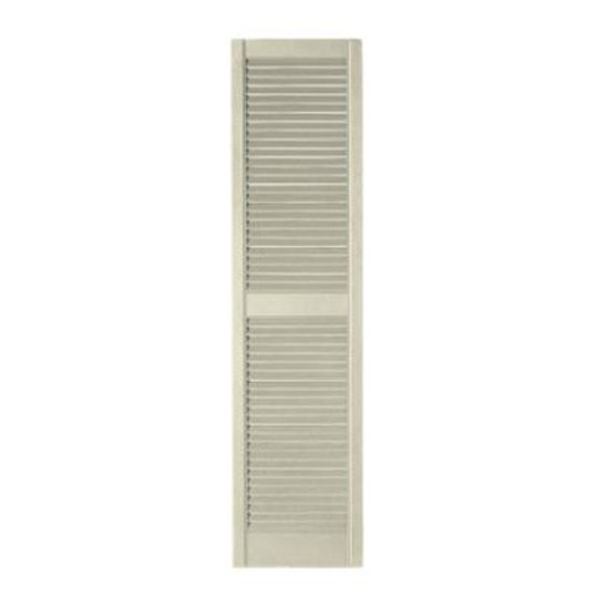 Mastic 15" x 95" Standard Open Louvered Shutters - Regular Style