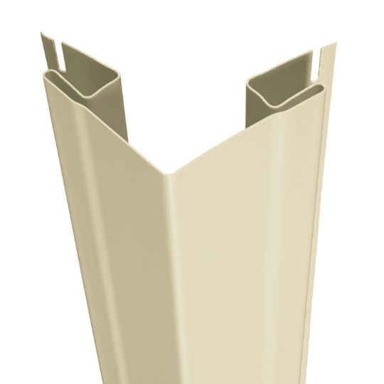 CertainTeed Siding 3/4" x 12' Outside Cornerpost with 3-1/3" Face - Woodgrain Finish — CEROSCP34WG12DT