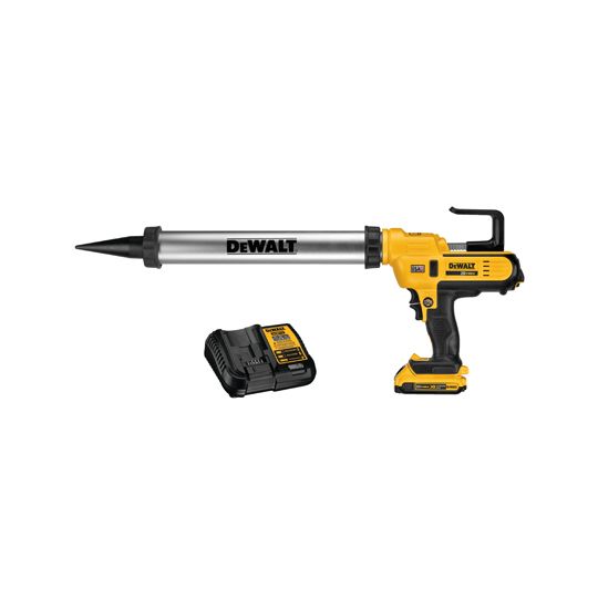 DeWalt 20V Max Cordless 300-600 mL Sausage Pack Adhesive Gun Kit