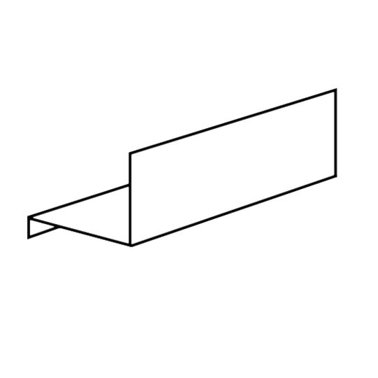 Berger Building Products .010" x 3/4" x 10' Painted Aluminum Economy Window & Door Cap — BBPDCBR34
