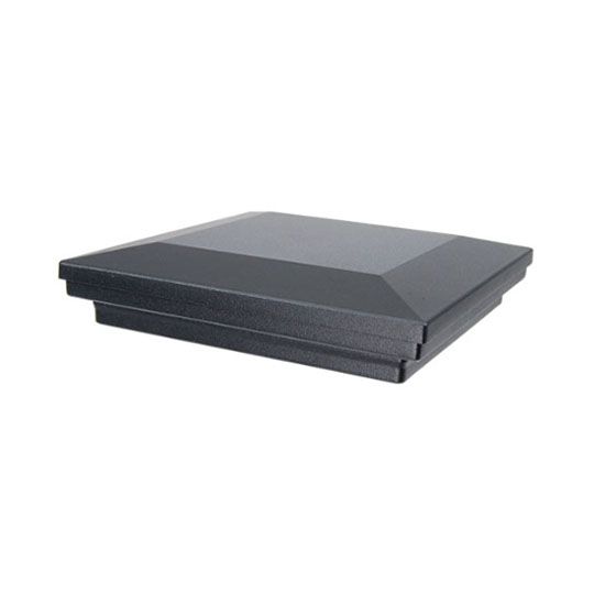 Fortress Building Products 3" FortressAccents Flat Pyramid Cap — Railing — FF352500038BKSND
