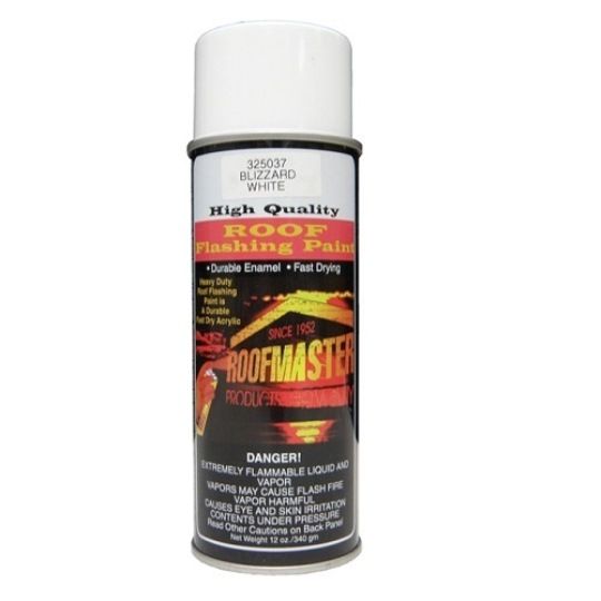 Roofmaster Roof Flashing Paint - 12 Oz. Spray Can — ROFFSPBWHT