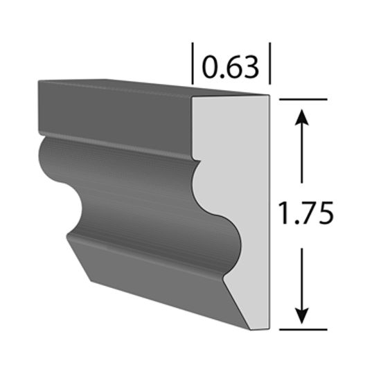Kleer 11/16" x 1-3/4" x 16' Band Profile