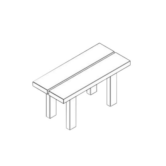 Phoenix Manufacturing 3' Shower Bench