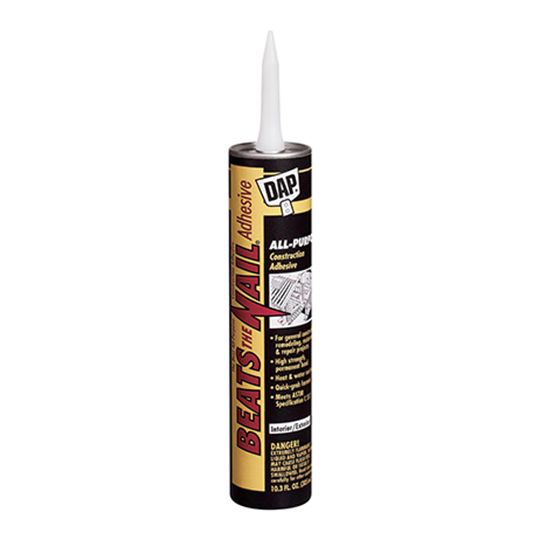 DAP Beats the Nail All Purpose Construction Adhesive - 10.3 Oz. Cartridge