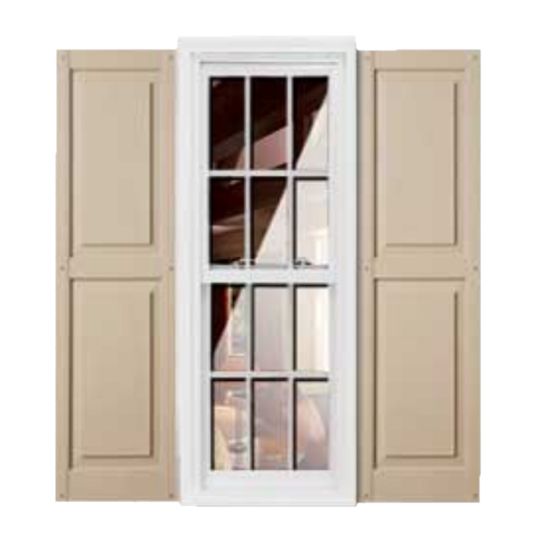 Girardin Moulding Raised Panel Style Shutters — GIRRP14X43AL