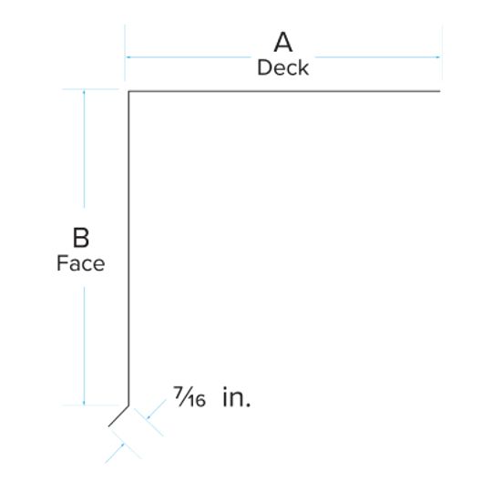 TRI-BUILT 2" x 6" Standard Gauge Galvanized Roof Edge