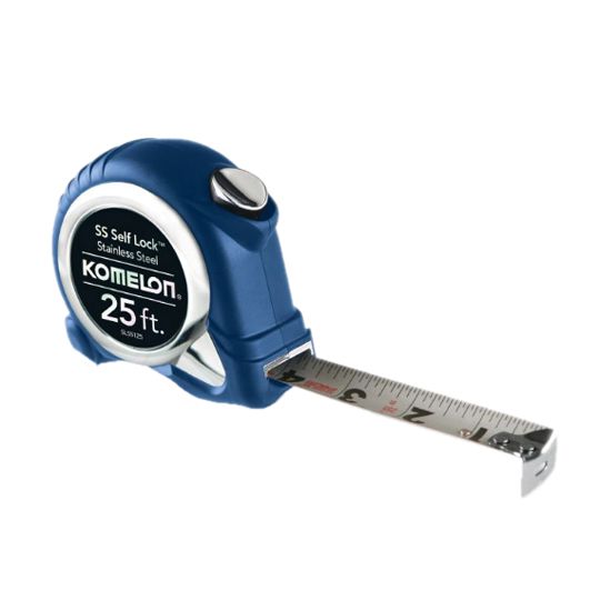 Komelon 1" x 25' Stainless Steel Self-Locking Tape Measure