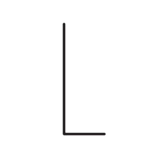 Quality Edge 5/8" x 10' L-Channel Woodgrain (not embossed)