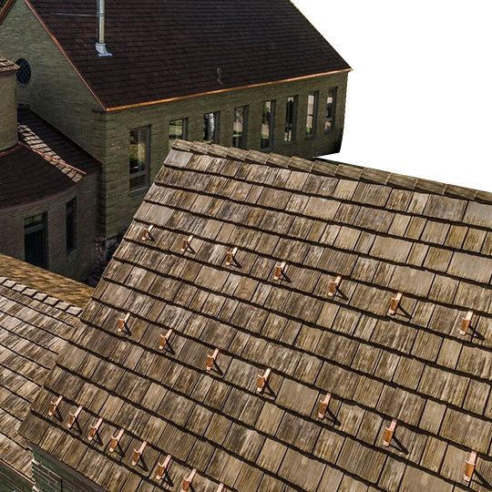 Colorado Roofing Products CeDUR Synthetic Composite Cedar Hip & Ridge - Medium - Bundle of 12 — Metal Roofing — CR2MHRWA
