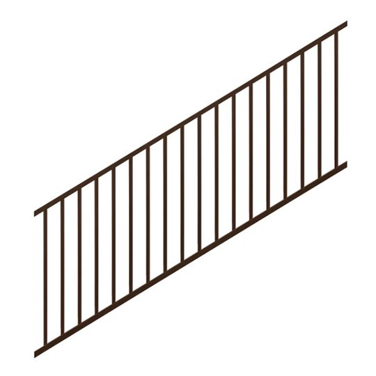 Trex Select Stair Rail Kit with Square Aluminum Balusters (no hardware) — TRXSSRKA836BB