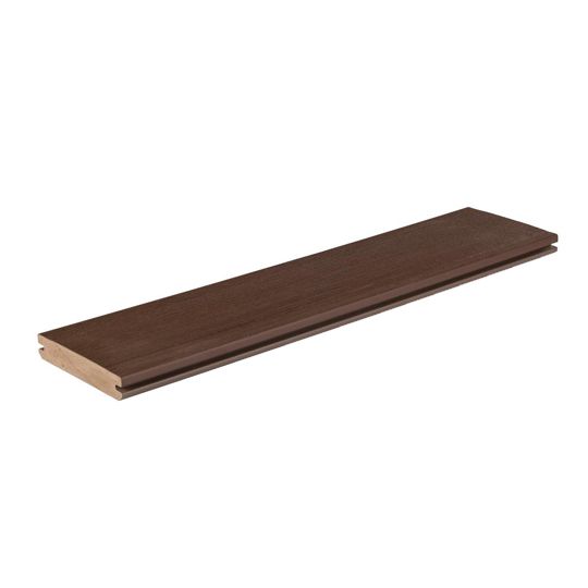 Azek 1" x 6" x 20' Arbor Collection Grooved Deck Board — AZKDGV1620WT