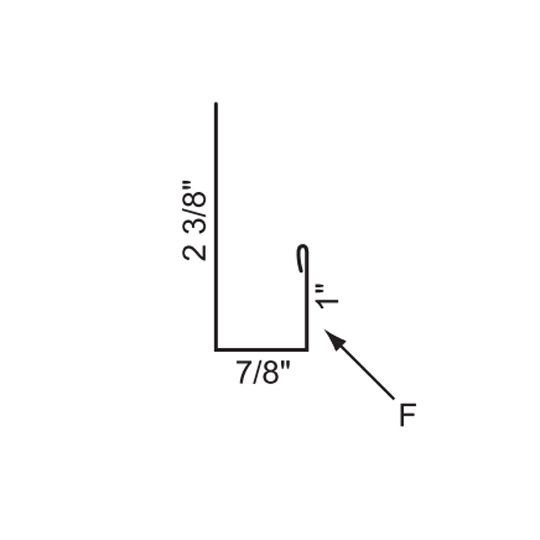 Everlast Roofing 28 Gauge x 10'2" J-Channel