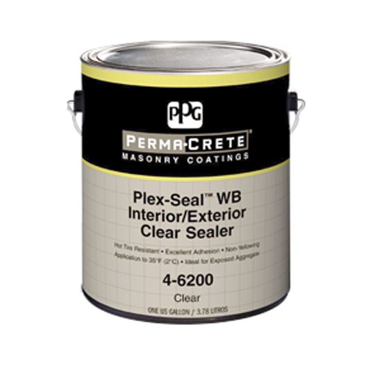 PPG Industries (4-6200) Perma-Crete Plex-Seal Wb Interior/Exterior Clear Sealer - 1 Gallon Can