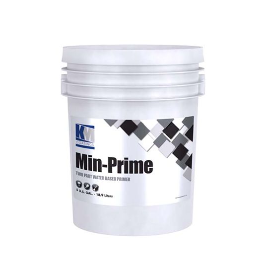KM Coatings Min-Prime Water Based Primer and Adhesive - 5 Gallon Pail