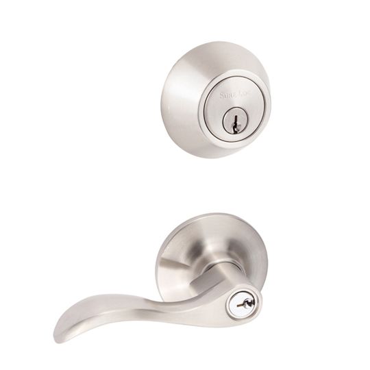 Sure-Loc Hardware Snowbird Entry And Deadbolt Combo, Satin Nickel MP12