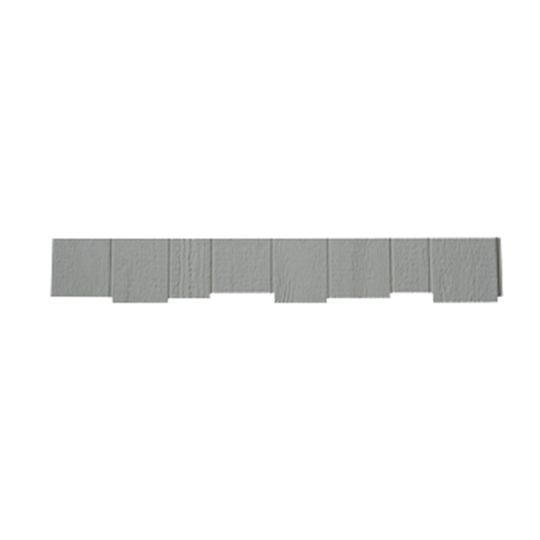 Wausau Supply 3/8" x 7" x 4' Diamond Kote Woodgrain RigidShake Staggered Edge Shake Siding — WSUDKRSSTAG7PCN