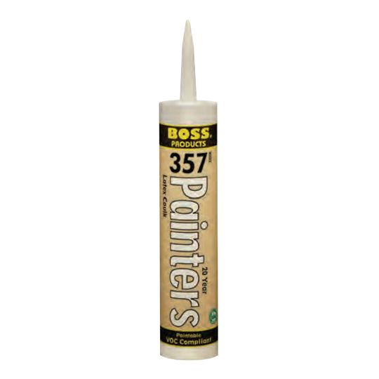 ADO Products Boss 357 20-Year Acrylic Painter's Caulk - 10.1 Oz. Tube