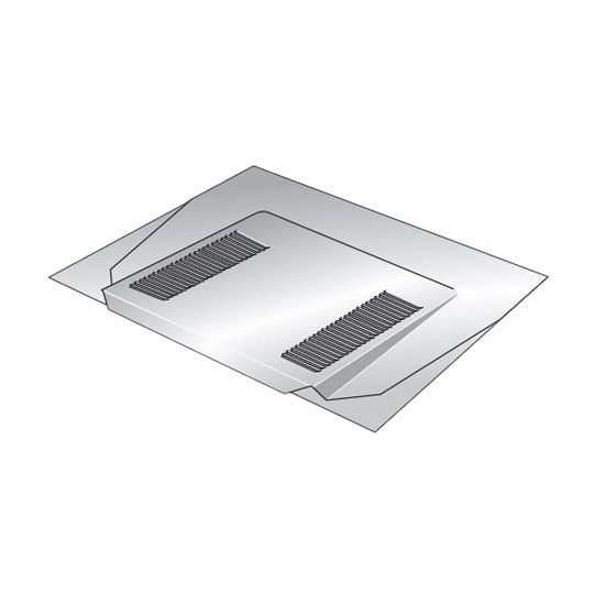 O'Hagin Low Profile Fire&Ice Composition Roof Vent, Standard 4" Flange, 1/8" Mesh