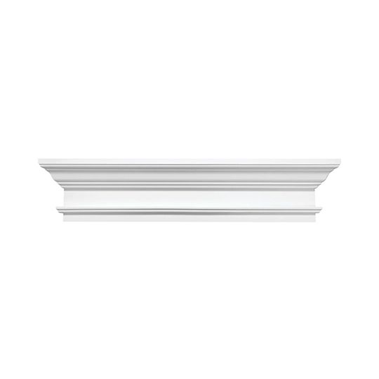 Fypon Molded Millwork 6" x 48" Classic Crosshead with Trim Strip - Smooth