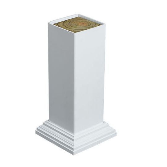 L.B. Plastics 4" x 4" x 120" Porch Post Sleeve