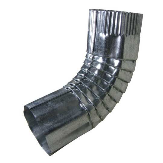 Berger Building Products 26 Gauge 4" Round Corrugated Galvanized Steel 30° Elbow