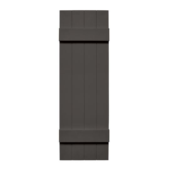 TRI-BUILT Standard Board-N-Batten 4-Board Joined Shutters (Pair) — TRI031463018