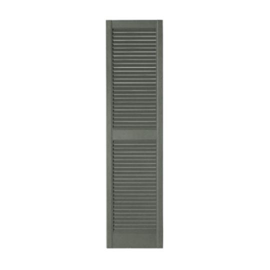 Mastic 15" x 71" Standard Open Louvered Shutters - Regular Style — ACOVINLV157193