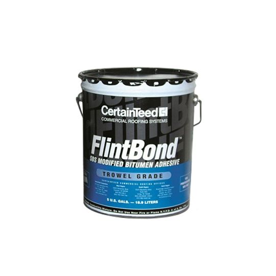 CertainTeed Roofing FlintBond Modified Bitumen Trowel Grade Adhesive - 5 Gallon Pail — Adhesives, Caulks & Sealants