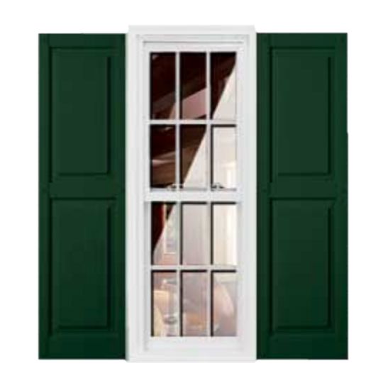 Girardin Moulding Raised Panel Style Shutters — GIRVPS14X55HG