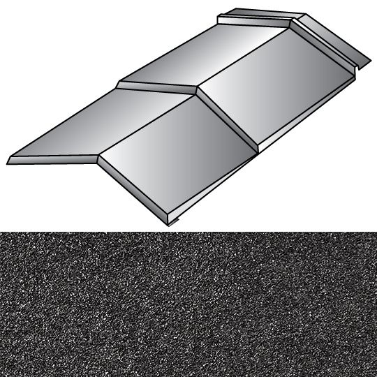 Unified Steel 8" x 14" Cap Shingle (Hip & Ridge) 2-Course — Roofing Accessories — BORCAPSH814CH