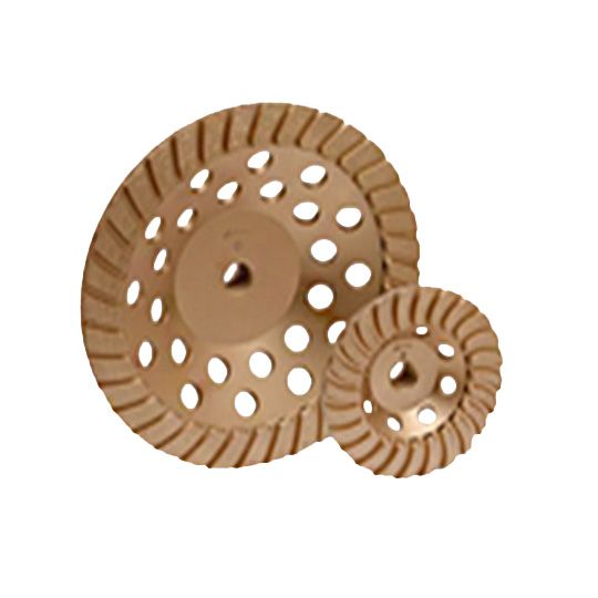 Diamond Tec Enterprises 4" Dia. 14-Segment Turbo Swirl Cup Wheel