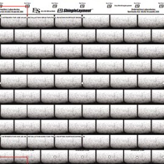 Grip-Rite 4' x 250' ShingleLayment Synthetic Underlayment - Shingle Pattern - 10 Sq. Roll